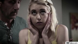 Big cocked step Daddy and Uncle fucks the teenager – Chloe Cherry